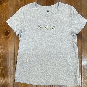 Aritzia Sunday Best Embroidered Daisy T-Shirt